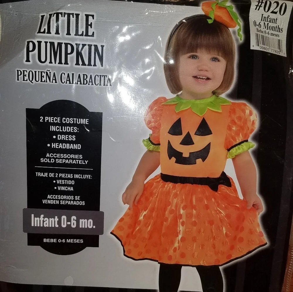 🎃 Little Pumpkin dress costume, 0-6 mo